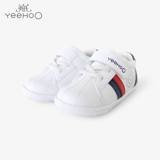 英氏婴儿软底学步鞋秋冬新品宝宝小白鞋休闲运动童鞋YFXHJ32183A 商品图0
