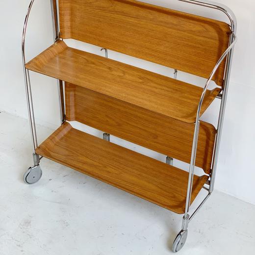 1970s德国Gerlinol中古折叠餐车 柚木色B0119 商品图5
