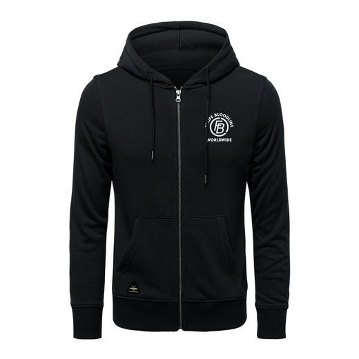 自由基地秋冬新款越野露营户外攀爬图案拉链带帽毛圈卫衣休闲情侣 NMT-1910 商品图2