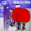 双鱼乒乓球拍单拍5A+E直拍短柄横拍长柄5A+C新五星单拍乒乓球拍7层底板1支 商品缩略图0