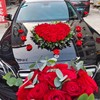 爱心吸盘婚车花泥 商品缩略图1