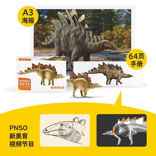 PNSO恐龙大王成长陪伴模型14剑龙比伯 商品图1