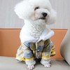 宠物格子裙 夹棉秋冬小型犬狗狗衣服批发 商品缩略图6
