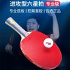 DHS红双喜新六星6星专业攻击型乒乓球拍1只单拍横拍长柄6002直拍短柄6006双面反胶1支 商品缩略图0