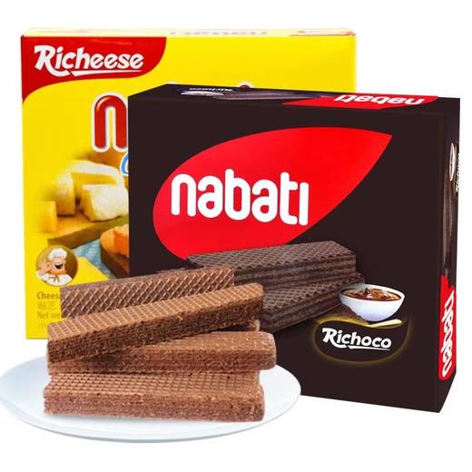 纳宝帝丽巧克威化饼干袋装58g 巧克力味 商品图1