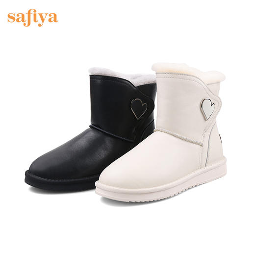 【春节不打烊】Safiya/索菲娅 保暖羊毛雪地靴2022冬季新款防水防滑防寒魔术贴靴子女 SF2411A074 商品图13