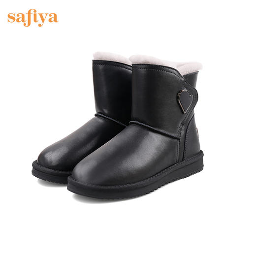 【春节不打烊】Safiya/索菲娅 保暖羊毛雪地靴2022冬季新款防水防滑防寒魔术贴靴子女 SF2411A074 商品图12