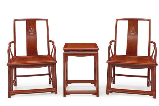 红桥红  家具严选  缅甸花梨（大果紫檀）【宝蕴楼扇形 南官帽椅】 商品图8