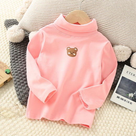 【宝宝德绒速暖上衣】秋冬款儿童德绒半高领打底衫男女童保暖上衣宝宝长袖T恤内搭 商品图7