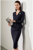 孤品 J20384607A 颈袖添香高端气质职场工作装包臀裙收腰显瘦正装连衣裙不退可换 商品缩略图2