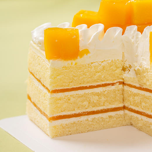 【20周年庆】卡吉诺芒果立方4吋分享蛋糕 商品图1