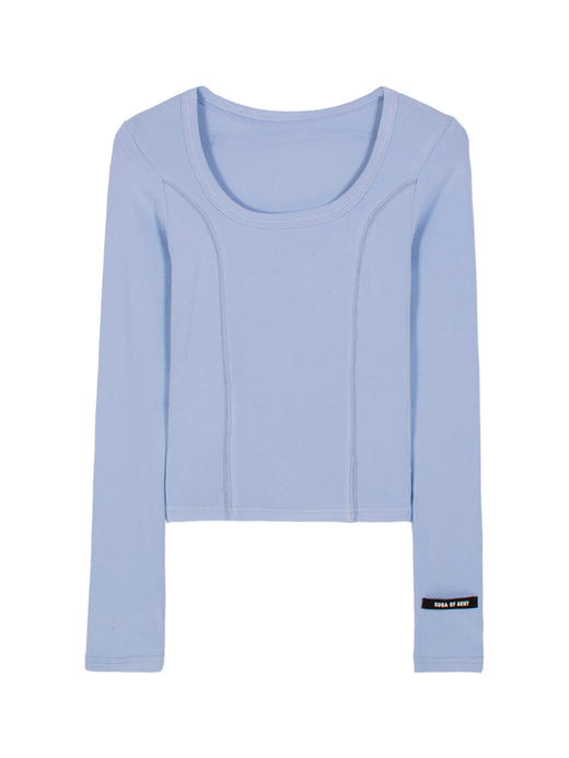 <曾小咸推荐> 微信粉丝秒杀专场 仅此今天 活动结束下架 白色低领打底衫女内搭春秋韩版洋气百搭长袖t恤修身显瘦u领上衣 日常89.99 立降40 元 今天秒杀价 49.99！！ 商品图5