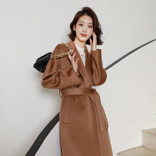 火桐hooton系带全羊绒大衣V063 商品图4