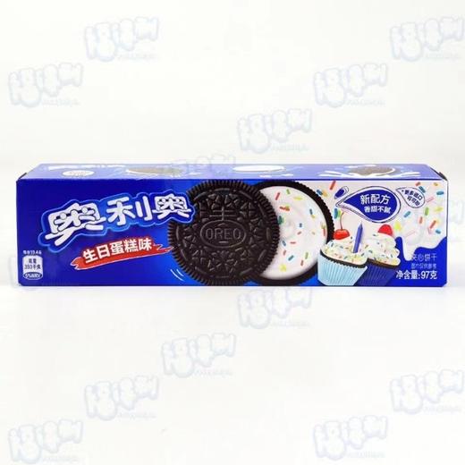 奥利奥夹心饼干盒装97g 生日蛋糕味 商品图0
