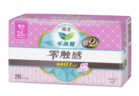 乐而雅零触感超丝薄日用卫生巾*量多