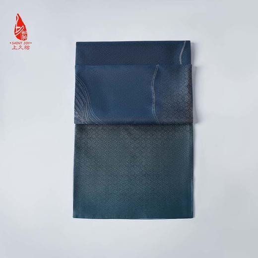 SAINTJOY/上久楷宋锦围巾 水墨幻影深宝蓝色SCS20001 商品图1