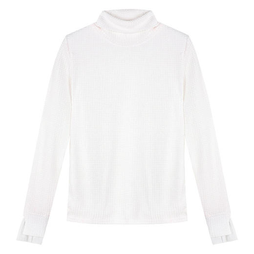 内搭堆领蕾丝袖口温柔洋气别致上衣 TR-LWD99735 商品图4