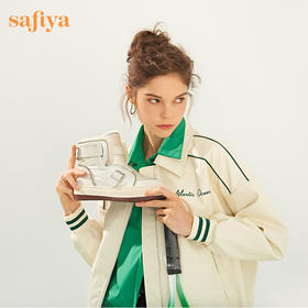 【春节不打烊】Safiya/索菲娅 朋克风加绒短靴2022冬季新款加厚防滑保暖羊毛雪地靴女 SF2411A064