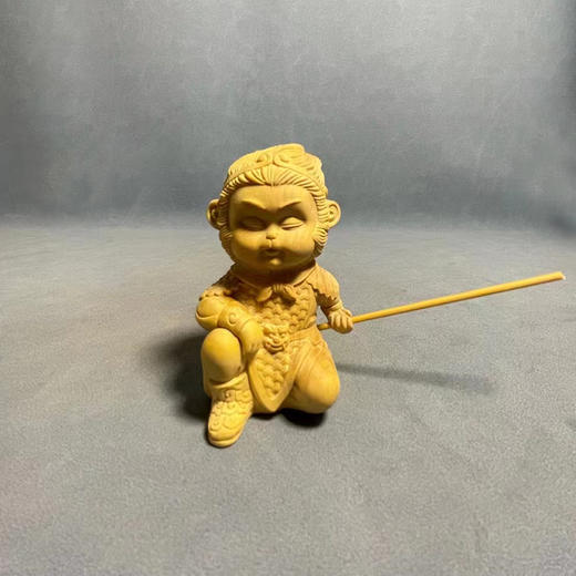 孙悟空°原木黄杨小摆件 商品图0