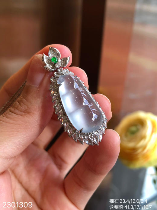 2301309，玻璃福豆吊坠。具体价格微信咨询 商品图6