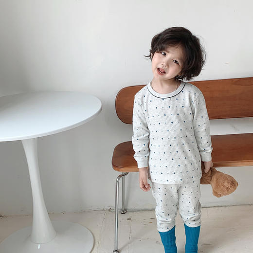 【贴肤舒适 柔软入梦】秋冬新款儿童秋衣秋裤套装男女童花边纯棉睡衣家居服宝宝内衣 商品图6
