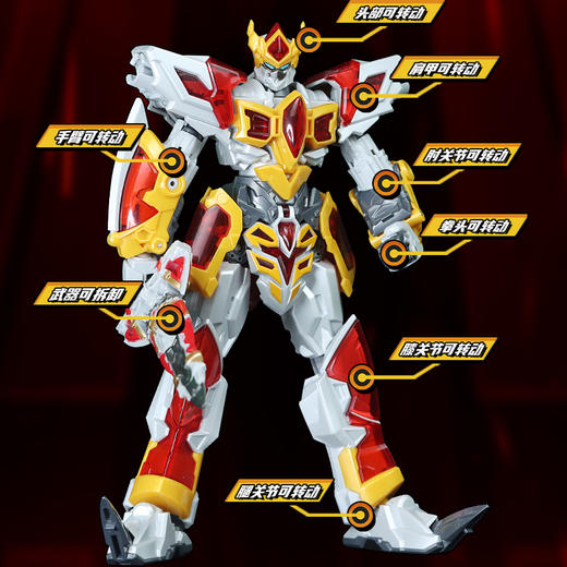 钢铁飞龙4时空战记武器变形机器人烈焰刃王合体金刚男孩玩具机甲德馨 商品图6