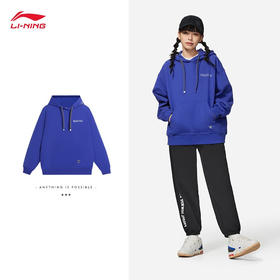 李宁（LI-NING） 李宁卫衣女2022新品反伍BADFIVE宽松套头连帽外套AWDSC14