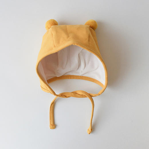 【柔软细腻 萌趣可爱】婴儿帽子秋季薄款可爱绑带新生儿纯棉针织帽婴幼儿宝宝胎帽 商品图14
