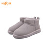 【春节不打烊】Safiya/索菲娅 冬季低帮加绒雪地靴2022冬季新款女羊毛保暖防滑短靴女 SF2411A096 商品缩略图5