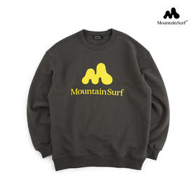 MountainSurf山系户外 高山溶解LOGO 380G抓绒圆领套头卫衣