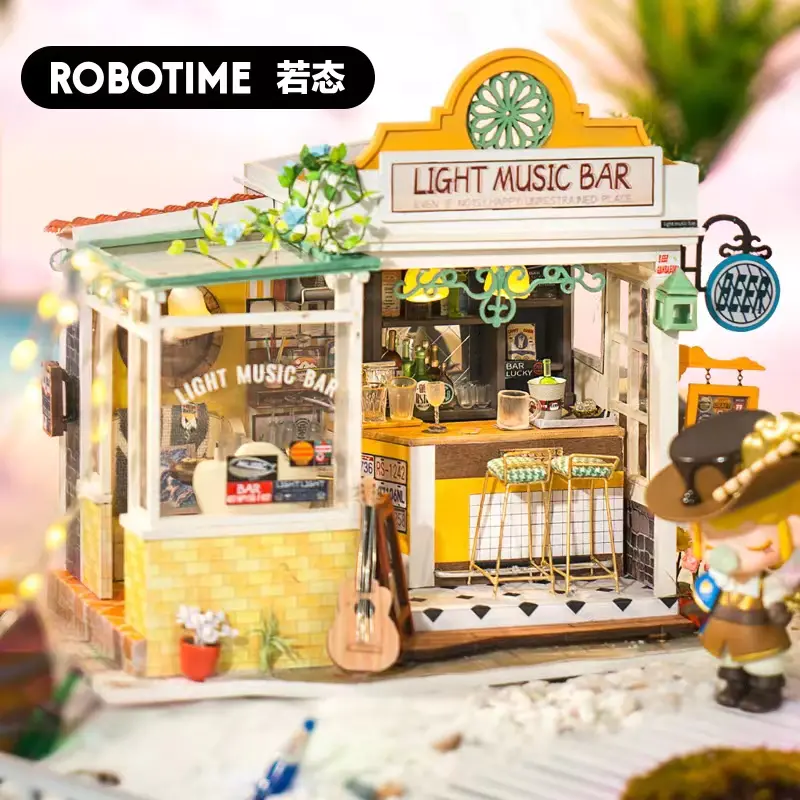 Rolife若来】超级世界超级商店系列积木玩具立体拼装模型