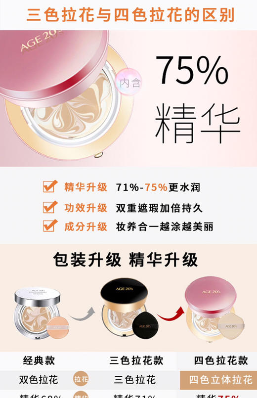 【岁末秒杀】爱敬气垫新款全能四色拉花气垫-仅3件 商品图2