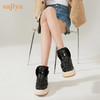 【春节不打烊】Safiya/索菲娅 朋克风加绒短靴2022冬季新款加厚防滑保暖羊毛雪地靴女 SF2411A064 商品缩略图9