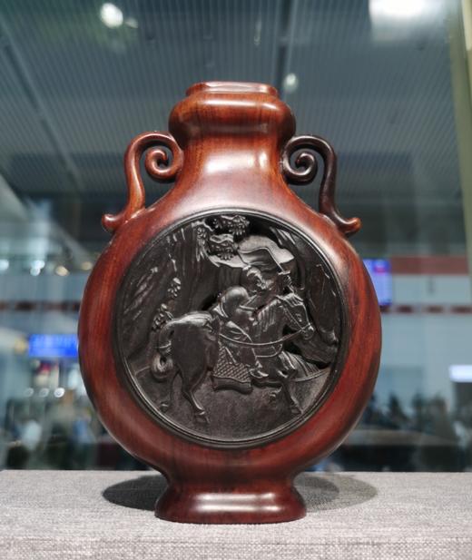 旗开得胜°捷报图小号花瓶 商品图2