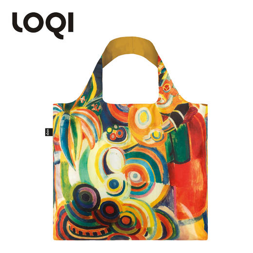 德国LOQI 博物馆系列 罗伯特·德劳内 葡萄牙女人  万用环保袋 RD.PW  再生环保材料 单肩可折叠 旅行大容量 防泼水 超轻50g可承重40斤 商品图0
