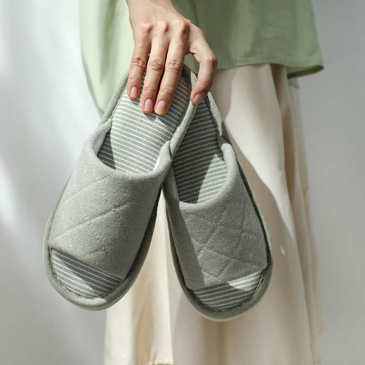 黛唯梵轻便拖鞋男四季开口居家家用防滑拖鞋女情侣拖鞋 商品图0