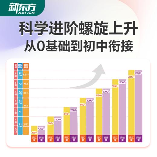 《新东方宝典·小学英语》（0-6级）| 1:1还原新东方ZUI受欢迎的英语课堂、有赠品 5岁+ 商品图3