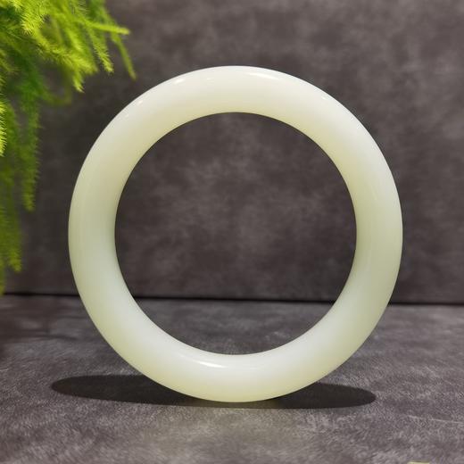 【御珠宫坊·传承系列】羊脂白玉手镯56.5mm 商品图0