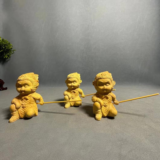 孙悟空°原木黄杨小摆件 商品图1