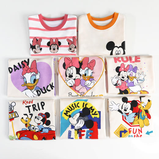 【三枪&迪士尼联名款 系列】纯棉大印花圆领卫衣 2件一组 商品图2