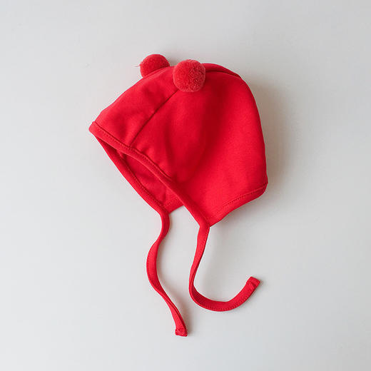 【柔软细腻 萌趣可爱】婴儿帽子秋季薄款可爱绑带新生儿纯棉针织帽婴幼儿宝宝胎帽 商品图10