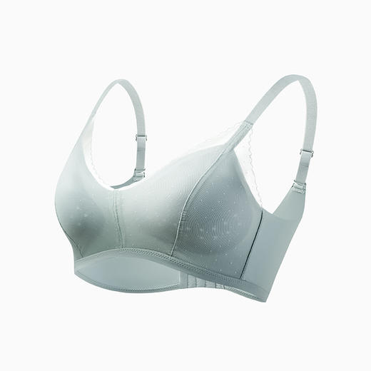 熳洁儿 内衣女新款精美蕾丝性感三角杯聚拢舒适无痕薄杯无钢圈文胸22761522 商品图2