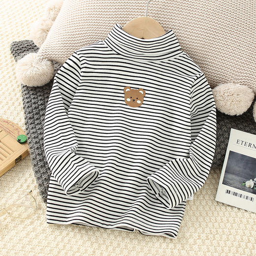 【宝宝德绒速暖上衣】秋冬款儿童德绒半高领打底衫男女童保暖上衣宝宝长袖T恤内搭 商品图13