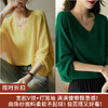【限时折扣】秋季简约V领纯色针织衫 商品缩略图0