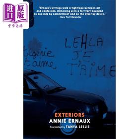 【中商原版】2022年诺贝尔文学奖得主 安妮 埃尔诺 外观 英文原版 Exteriors  Annie Ernaux 现当代文学