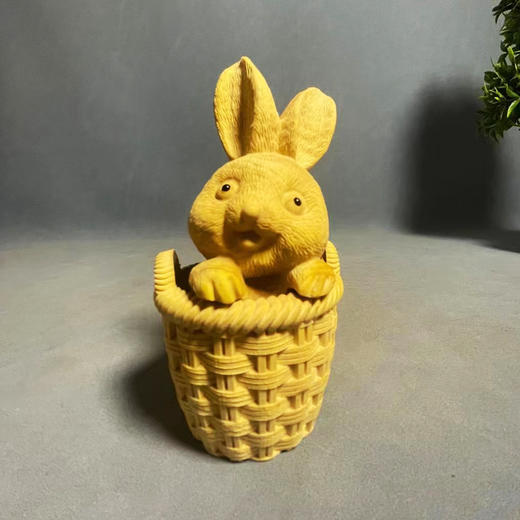 摇篮兔°大款&小款黄杨木小挂件/摆件 商品图2