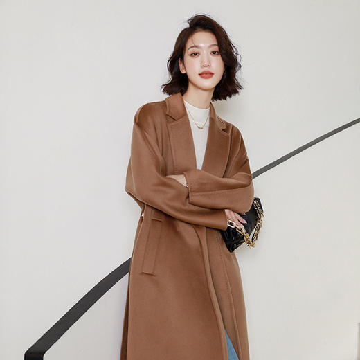 火桐hooton系带全羊绒大衣V063 商品图2