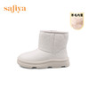 【春节不打烊】Safiya/索菲娅 新款加绒短筒靴2022冬季新款保暖羊毛加厚防滑雪地靴女 SF2411A057 商品缩略图9