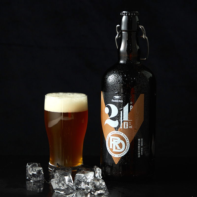 Reberg莱宝典藏-探索系列 橡木陈酿烈性啤酒拉格黄啤750ml 新品~