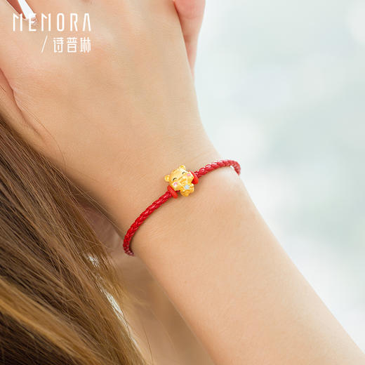 MEMORA诗普琳黄金十二生肖转运珠手链3D硬金送宝宝本命年足金手串HPE07301（线上专供） 商品图8